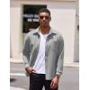 COOFANDY Mens Lightweight Button Down Shirt Jacket Casual Shacket Overshirt(Light Grey)
