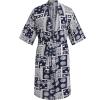 COOFANDY Men’s Lightweight Kimono Robe Japanese Bathrobes Open Front Long Cardigan Cloak with Belt(Navy)