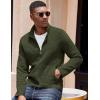 COOFANDY Men’s Lightweight Varsity Jacket Casual Bomber Jackets Waffle Zip Up Sweatshirts with Pocket(Army Green)