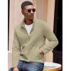 COOFANDY Men’s Lightweight Varsity Jacket Casual Bomber Jackets Waffle Zip Up Sweatshirts with Pocket(Light Khaki)