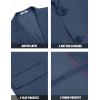 COOFANDY Mens Linen Casual Blazer Slim Fit Sport Coat Two Button Summer Suit Jacket Lightweight Business Sport Jacket(Blue)