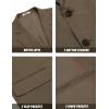COOFANDY Mens Linen Casual Blazer Slim Fit Sport Coat Two Button Summer Suit Jacket Lightweight Business Sport Jacket(Brown)