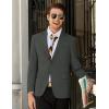 COOFANDY Mens Linen Casual Blazer Slim Fit Sport Coat Two Button Summer Suit Jacket Lightweight Business Sport Jacket(Dark Grey)