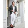 COOFANDY Mens Linen Casual Blazer Slim Fit Sport Coat Two Button Summer Suit Jacket Lightweight Business Sport Jacket(Dark Grey)
