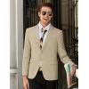 COOFANDY Mens Linen Casual Blazer Slim Fit Sport Coat Two Button Summer Suit Jacket Lightweight Business Sport Jacket(Khaki)