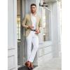 COOFANDY Mens Linen Casual Blazer Slim Fit Sport Coat Two Button Summer Suit Jacket Lightweight Business Sport Jacket(Khaki)