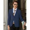 COOFANDY Mens Linen Casual Blazer Slim Fit Sport Coat Two Button Summer Suit Jacket Lightweight Business Sport Jacket(Navy Blue)