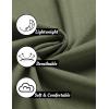 COOFANDY Mens Linen Shirt Casual Short Sleeve Button Down Shirts Summer Beach Vacation Tops(Army Green)