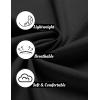 COOFANDY Mens Linen Shirt Casual Short Sleeve Button Down Shirts Summer Beach Vacation Tops(Black)