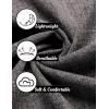 COOFANDY Mens Linen Shirt Casual Short Sleeve Button Down Shirts Summer Beach Vacation Tops(Dark Gray)