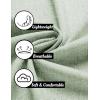 COOFANDY Mens Linen Shirt Casual Short Sleeve Button Down Shirts Summer Beach Vacation Tops(Light Green)