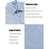 COOFANDY Men’s Linen Shirts Short Sleeve Casual Shirts Summer Beach Button Down Shirts with Pocket(Clear Blue)