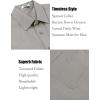 COOFANDY Men’s Linen Shirts Short Sleeve Casual Shirts Summer Beach Button Down Shirts with Pocket(Light Grey)