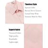 COOFANDY Men’s Linen Shirts Short Sleeve Casual Shirts Summer Beach Button Down Shirts with Pocket(Light Pink)