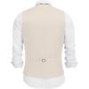 COOFANDY Men’s Linen Vest Casual Linen Slim Fit Suit Vests Dress Waistcoat Wedding Business Prom(Beige)