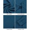 COOFANDY Men’s Long Sleeve Button Down Shirt Casual Lightweight Shacket Spring Fall Shirt Jacket Overshirt with Pockets(Dark Blue)