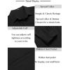 COOFANDY Men’s Long Sleeve Button Down Shirts Casual Cotton Linen Shirts Summer Beach Shirt with Pocket(Black)