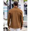 COOFANDY Mens Long Sleeve Button Down Shirts Wrinkle Free Untucked Shirts Casual Dress Shirt for Men(Brown)