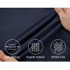 COOFANDY Mens Long Sleeve Button Down Shirts Wrinkle Free Untucked Shirts Casual Dress Shirt for Men(Dark Blue)