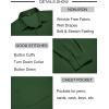 COOFANDY Mens Long Sleeve Button Down Shirts Wrinkle Free Untucked Shirts Casual Dress Shirt for Men(Green)