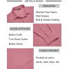 COOFANDY Mens Long Sleeve Button Down Shirts Wrinkle Free Untucked Shirts Casual Dress Shirt for Men(Pink)