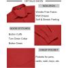 COOFANDY Mens Long Sleeve Button Down Shirts Wrinkle Free Untucked Shirts Casual Dress Shirt for Men(Red)