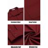 COOFANDY Mens Long Sleeve Button Down Shirts Wrinkle Free Untucked Shirts Casual Dress Shirt for Men(Wine Red)