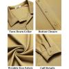 COOFANDY Men’s Long Sleeve Button Down Wrinkle Free Shirt Casual Untucked Stretch Dress Shirts(Sesame)
