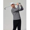 COOFANDY Men’s Long Sleeve Polo Shirts Moisture Wicking Golf Shirts Lightweight Athletic Collared Shirt(Dark Grey)