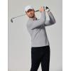 COOFANDY Men’s Long Sleeve Polo Shirts Moisture Wicking Golf Shirts Lightweight Athletic Collared Shirt(Light Grey)