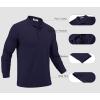 COOFANDY Men’s Long Sleeve Polo Shirts Moisture Wicking Golf Shirts Lightweight Athletic Collared Shirt(Navy)