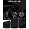COOFANDY Mens Long Sleeve Shirts Casual Button Down Shirt Wrinkle Free Dress Shirt with Pocket(Black)