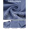 COOFANDY Mens Long Sleeve Shirts Casual Button Down Shirt Wrinkle Free Dress Shirt with Pocket(Blue)