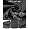 COOFANDY Mens Long Sleeve Shirts Casual Button Down Shirt Wrinkle Free Dress Shirt with Pocket(Dark Grey)