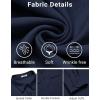 COOFANDY Mens Long Sleeve Shirts Casual Button Down Shirt Wrinkle Free Dress Shirt with Pocket(Navy Blue)