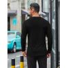 COOFANDY Mens Long Sleeve T Shirts Casual Crew Neck Tee Shirts Lightweight Soft Pullover Tops(Black)