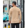 COOFANDY Mens Long Sleeve T Shirts Casual Crew Neck Tee Shirts Lightweight Soft Pullover Tops(Khaki)