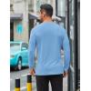 COOFANDY Mens Long Sleeve T Shirts Casual Crew Neck Tee Shirts Lightweight Soft Pullover Tops(Light Blue)