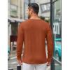 COOFANDY Men’s Long Sleeve Tee Shirts Crew Neck T Shirt Solid Casual Basic Tees Soft Stretch T-Shirts(Caramel)