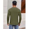 COOFANDY Men’s Long Sleeve Tee Shirts Crew Neck T-Shirt Casual Pullover Basic Tees Soft Stretch Tshirts(Army Green)