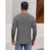 COOFANDY Men’s Long Sleeve Tee Shirts Crew Neck T-Shirt Casual Pullover Basic Tees Soft Stretch Tshirts(Black Heather)