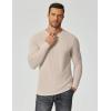 COOFANDY Men’s Long Sleeve Tee Shirts Crew Neck T-Shirt Casual Pullover Basic Tees Soft Stretch Tshirts(Light Apricot)