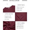 COOFANDY Men’s Long Sleeve Tee Shirts Crew Neck T-Shirt Casual Pullover Basic Tees Soft Stretch Tshirts(Wine Red)