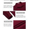 COOFANDY Men’s Long Sleeve Wrinkle Free Shirt Casual Button Down Shirts Stretch Dress Shirt with Pocket(Wine Red)