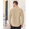 COOFANDY Mens Long Sleeve Wrinkle Free Shirts Stretch Dress Shirts Regular Fit Button Down Shirt(Beige)