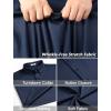 COOFANDY Mens Long Sleeve Wrinkle Free Shirts Stretch Dress Shirts Regular Fit Button Down Shirt(Dark Blue)