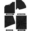 COOFANDY Mens Mock Turtleneck Shirts Short Sleeve Casual Basic T-Shirts Ribbed Solid Pullover Tops(A-black 1pack)