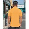 COOFANDY Mens Mock Turtleneck Shirts Short Sleeve Casual Basic T-Shirts Ribbed Solid Pullover Tops(Yellow)