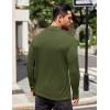 COOFANDY Mens Mock Turtleneck T-Shirts Long Sleeve Solid Color Tees Shirts Basic Casual Slim Fit Pullover T Shirts(Army Green)