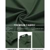 COOFANDY Men’s Muscle Fit Dress Shirts Wrinkle-Free Long Sleeve Casual Button Down Shirts(Deep Green)